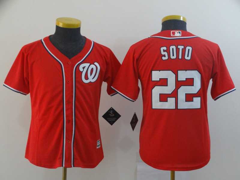 Youth Nationals 22 Juan Soto Red Cool Base Jersey,We sell and wholesale Youth Nationals 22 Juan Soto Red Cool Base Jersey on line form chian!